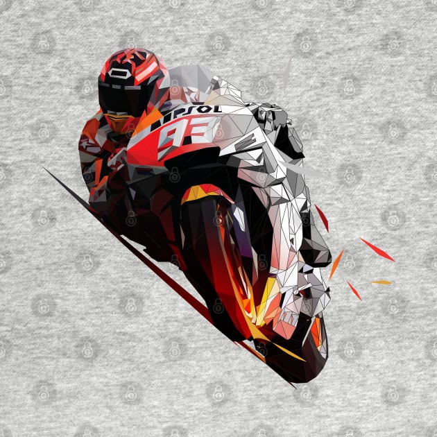 Marc Marquez low poly by pxl_g